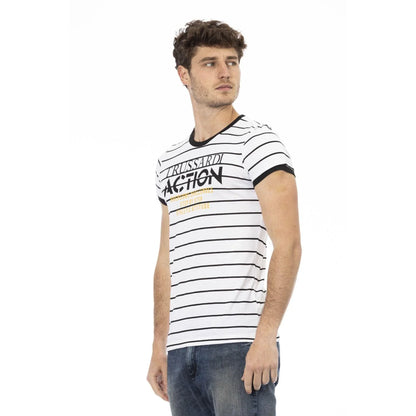 Men Crew-Neck Short-Sleeves T-Shirt – Breathable - White, Black, Yellow -Guocali