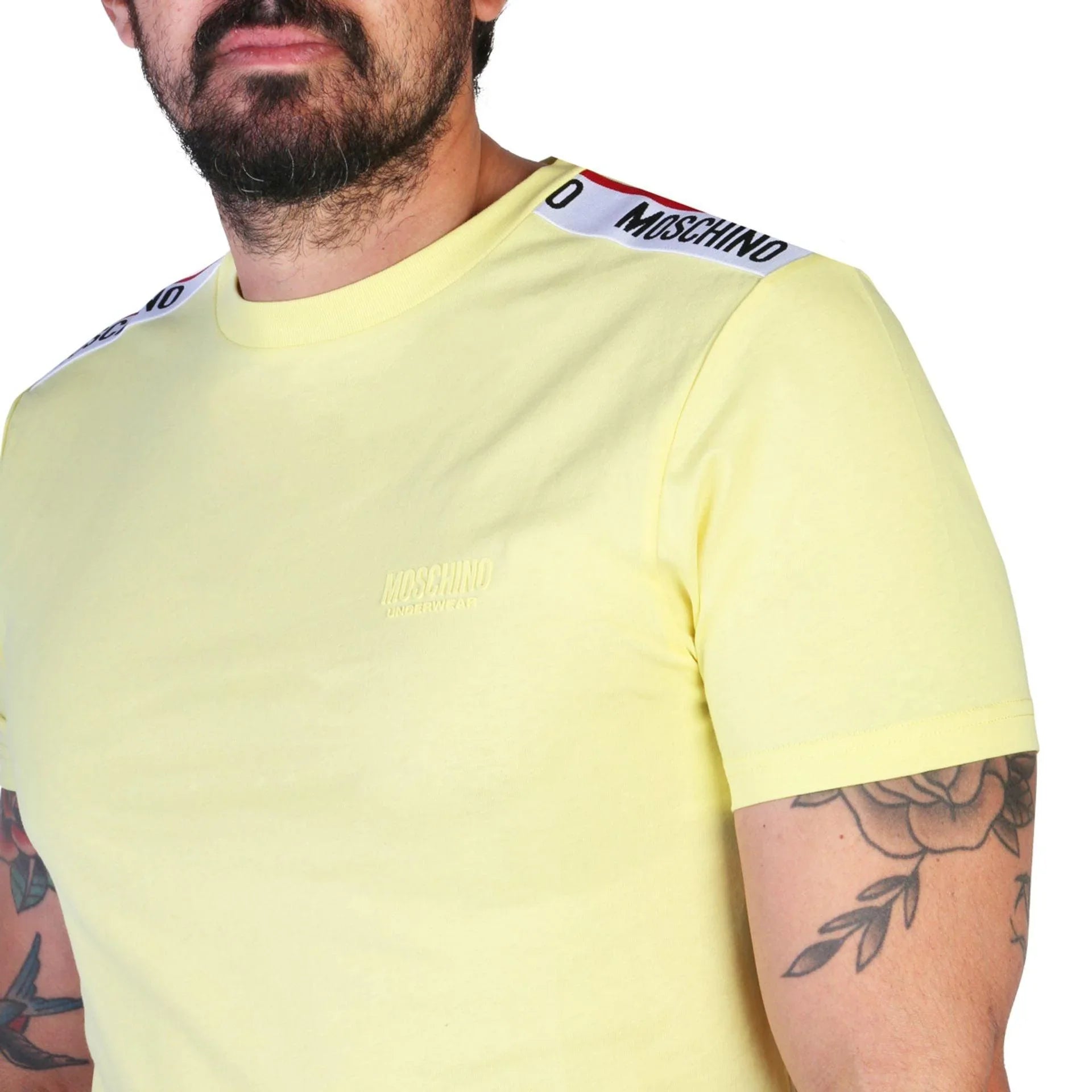 Men Crew-Neck Short-Sleeves T-Shirt – Breathable - Yellow -Guocali