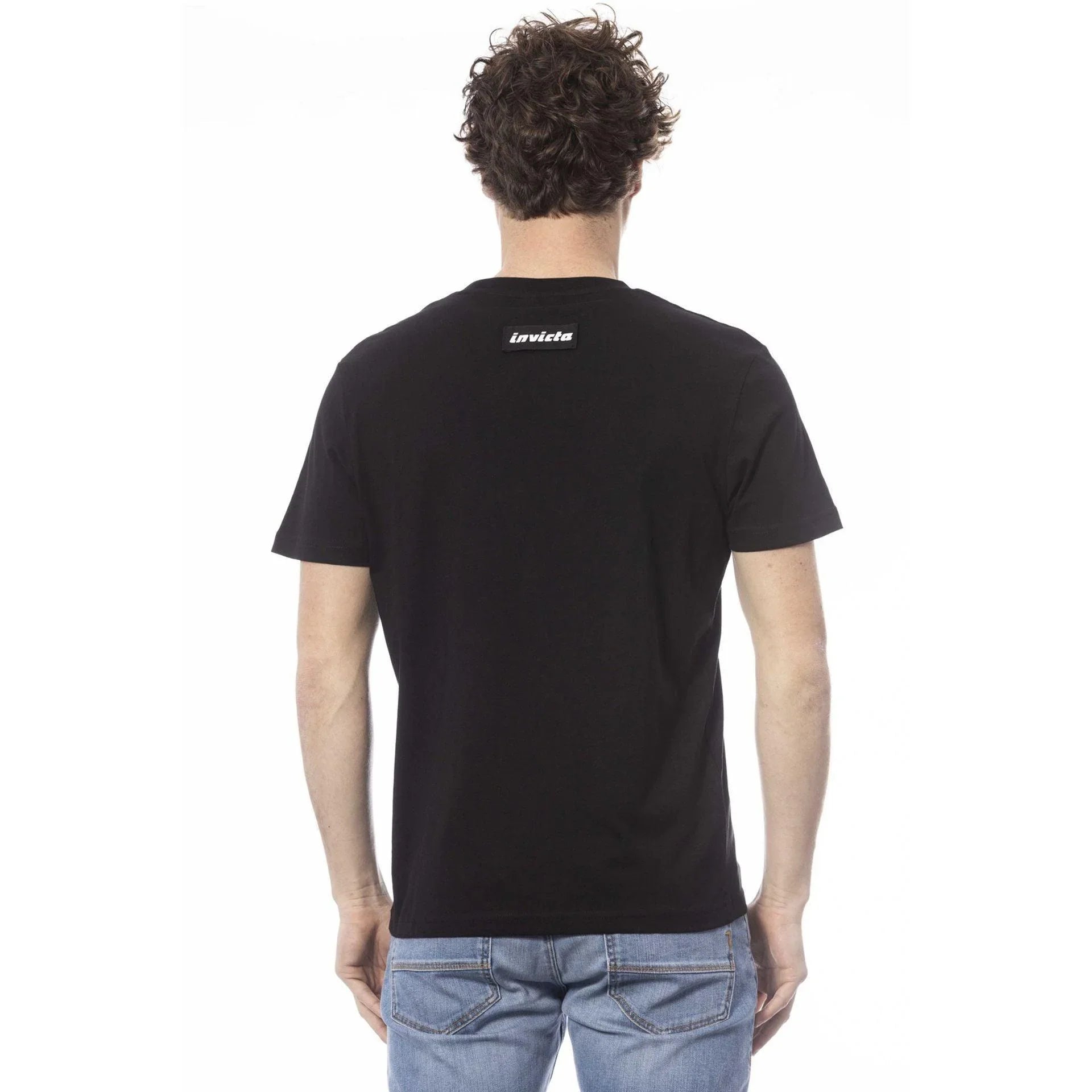 Men Crew-Neck Short-Sleeves T-Shirt – Lightweight - Black -Guocali