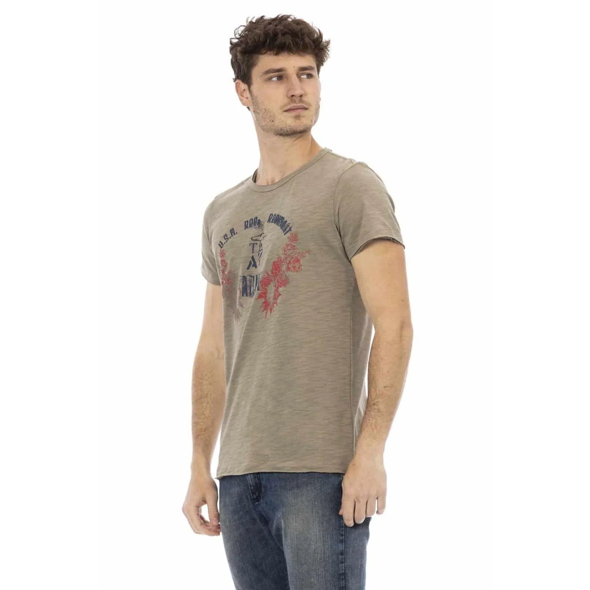 Men Crew-Neck Short-Sleeves T-Shirt – Lightweight - Green -Guocali