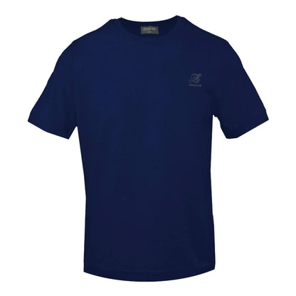 Men Crew-Neck Short-Sleeves T-Shirt – Lightweight - Navy Blue -Guocali