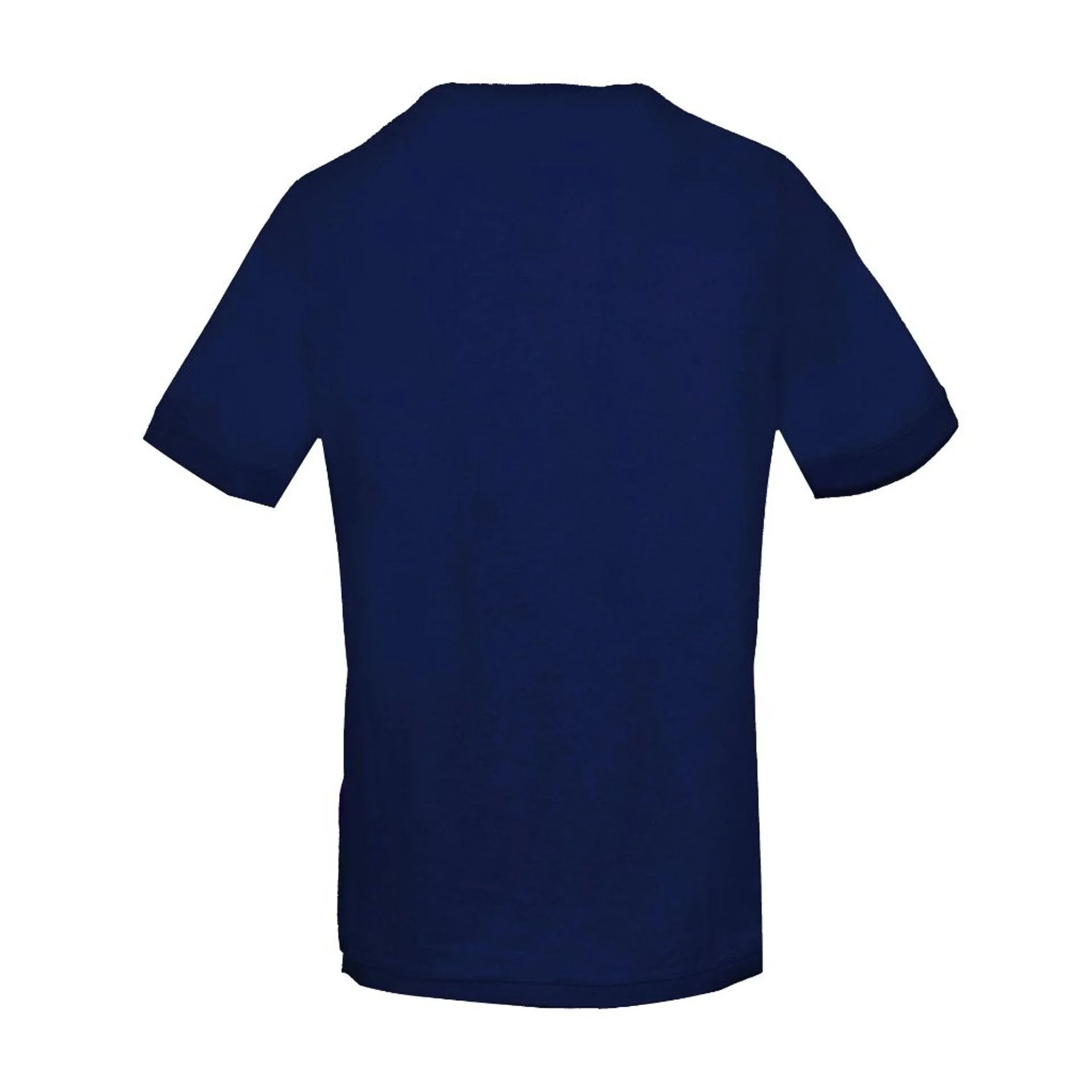 Men Crew-Neck Short-Sleeves T-Shirt – Lightweight - Navy Blue -Guocali