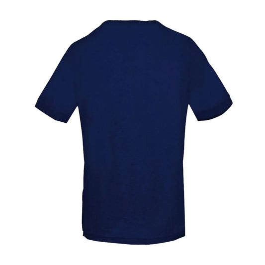 Men Crew-Neck Short-Sleeves T-Shirt – Lightweight - Navy Blue -Guocali