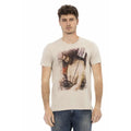 Men Crew-Neck T-Shirt – Breathable - Brown -Guocali