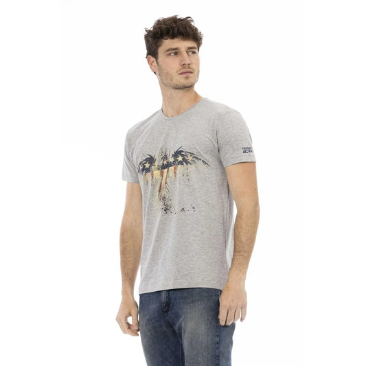 Men Crew-Neck T-Shirt – Breathable - Gray, Multicolor -Guocali