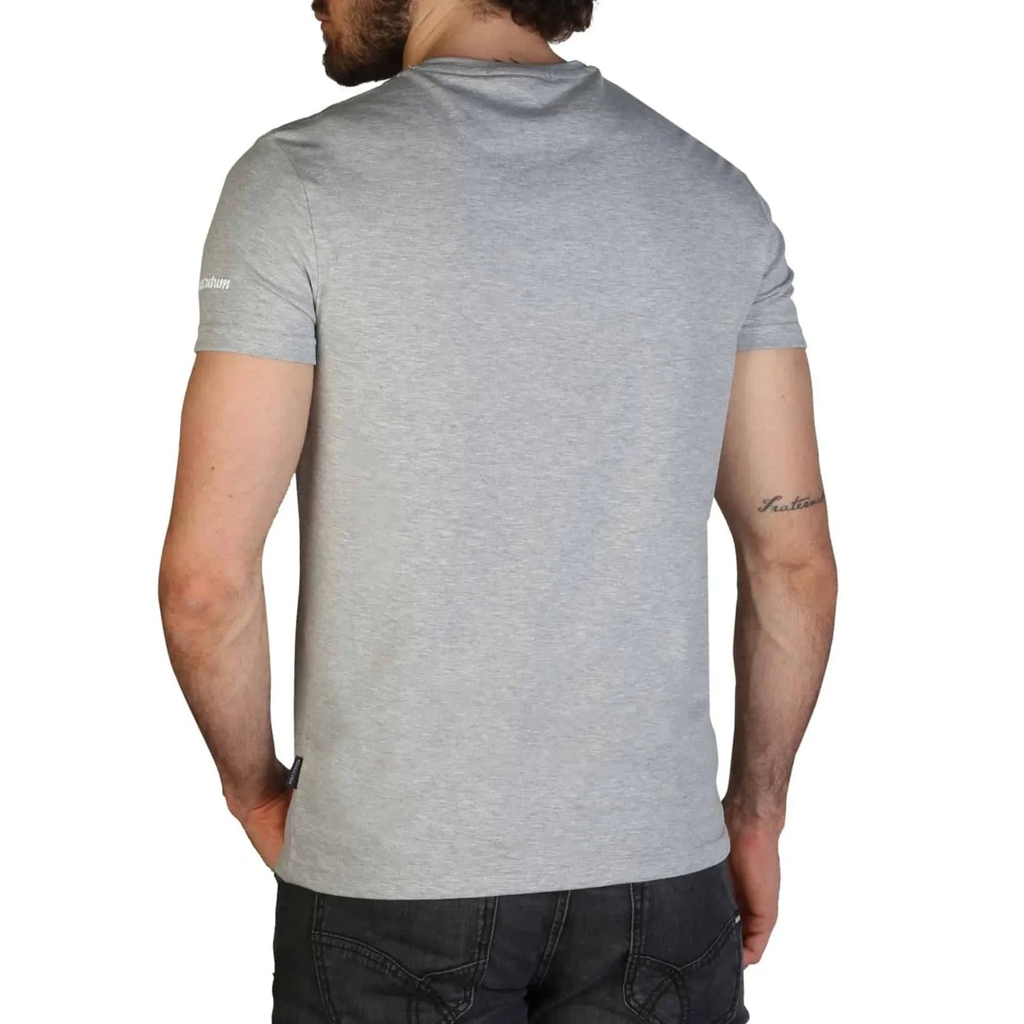 Men Crew-Neck T-Shirt – Stretchable - Gray -Guocali