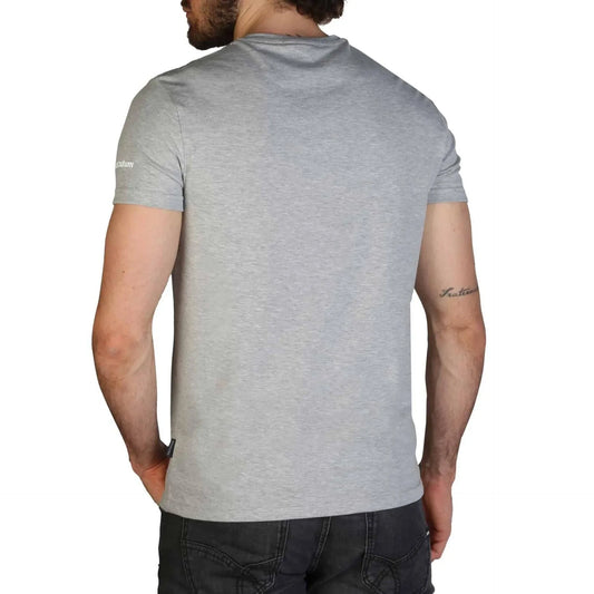 Men Crew-Neck T-Shirt – Stretchable - Gray -Guocali