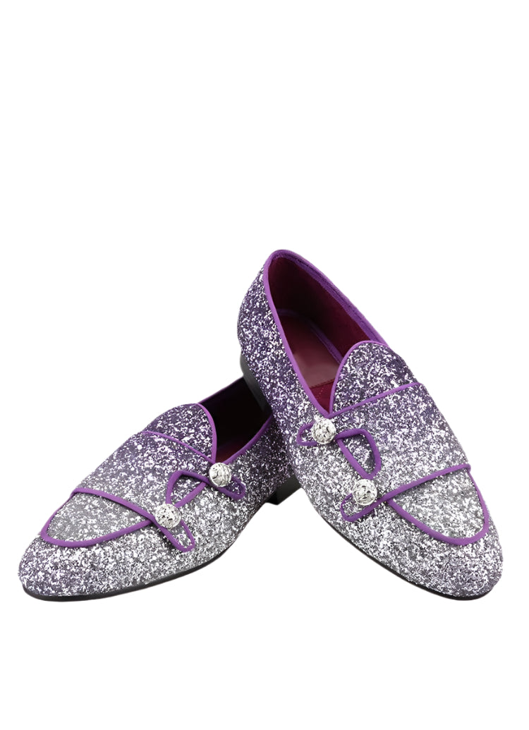 Men Dress Loafers - Buckles Monk Strap Formal Dress Shoes