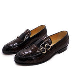 Men Dress Loafers - Buckles, Straps Monk Strap Formal Dress Shoes