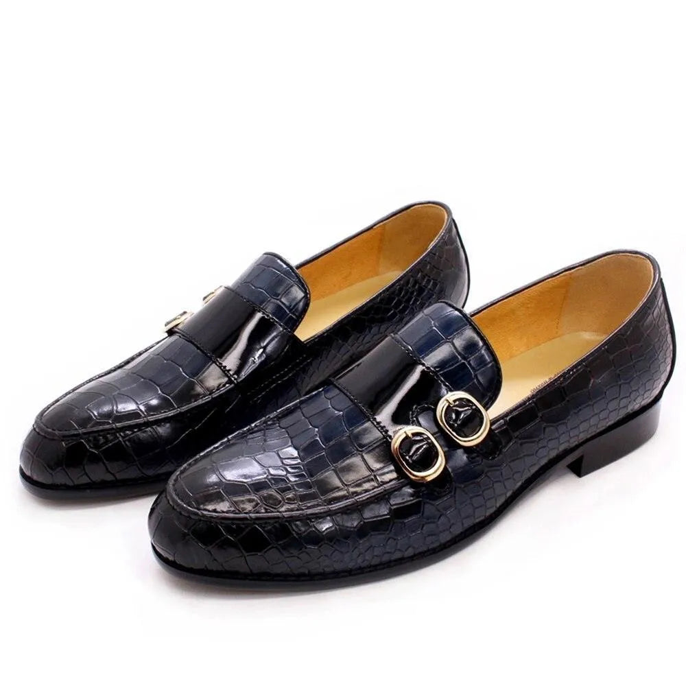 Men Dress Loafers - Buckles, Straps Monk Strap Formal Dress Shoes
