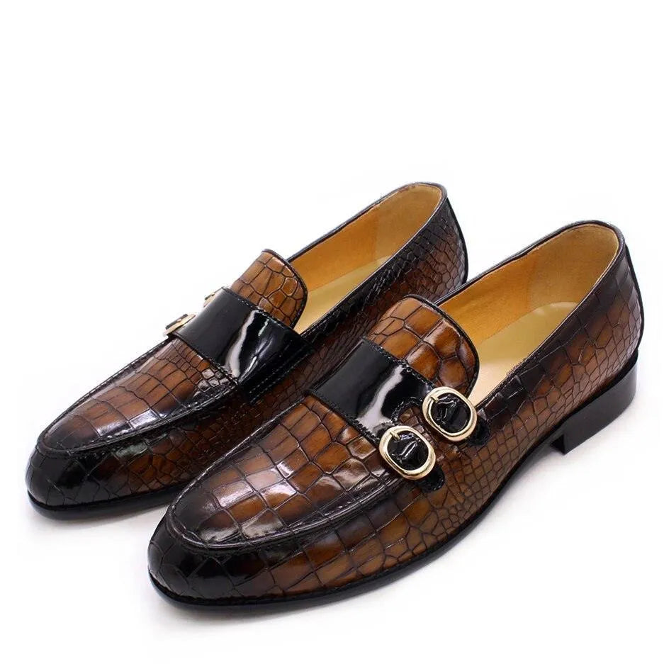 Men Dress Loafers - Buckles, Straps Monk Strap Formal Dress Shoes