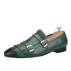 Men Kiltie Dress Loafers - Buckles, Straps Monk Strap Formal Dress Shoes
