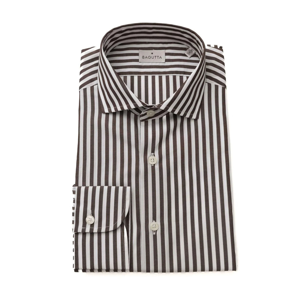 Men Long Sleeves Cotton Dress Shirt – Breathable, White