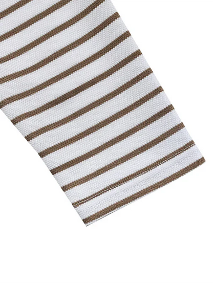 Men Long Sleeves Regular Fit Henley Shirt – Stretchable - Beige, White -Guocali