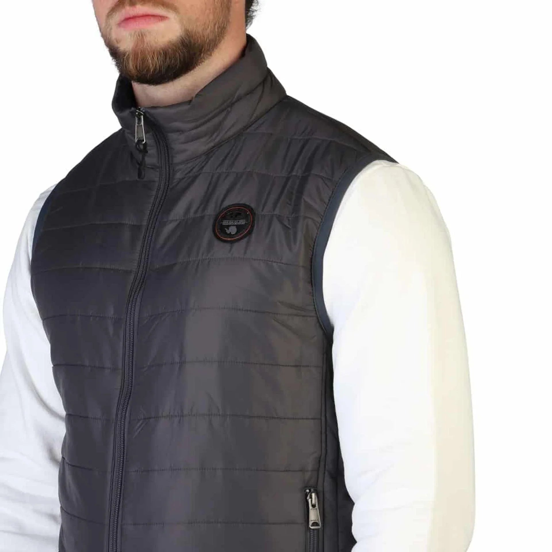 Men Puffer Vest - Insulated - Classic Gray -Guocali