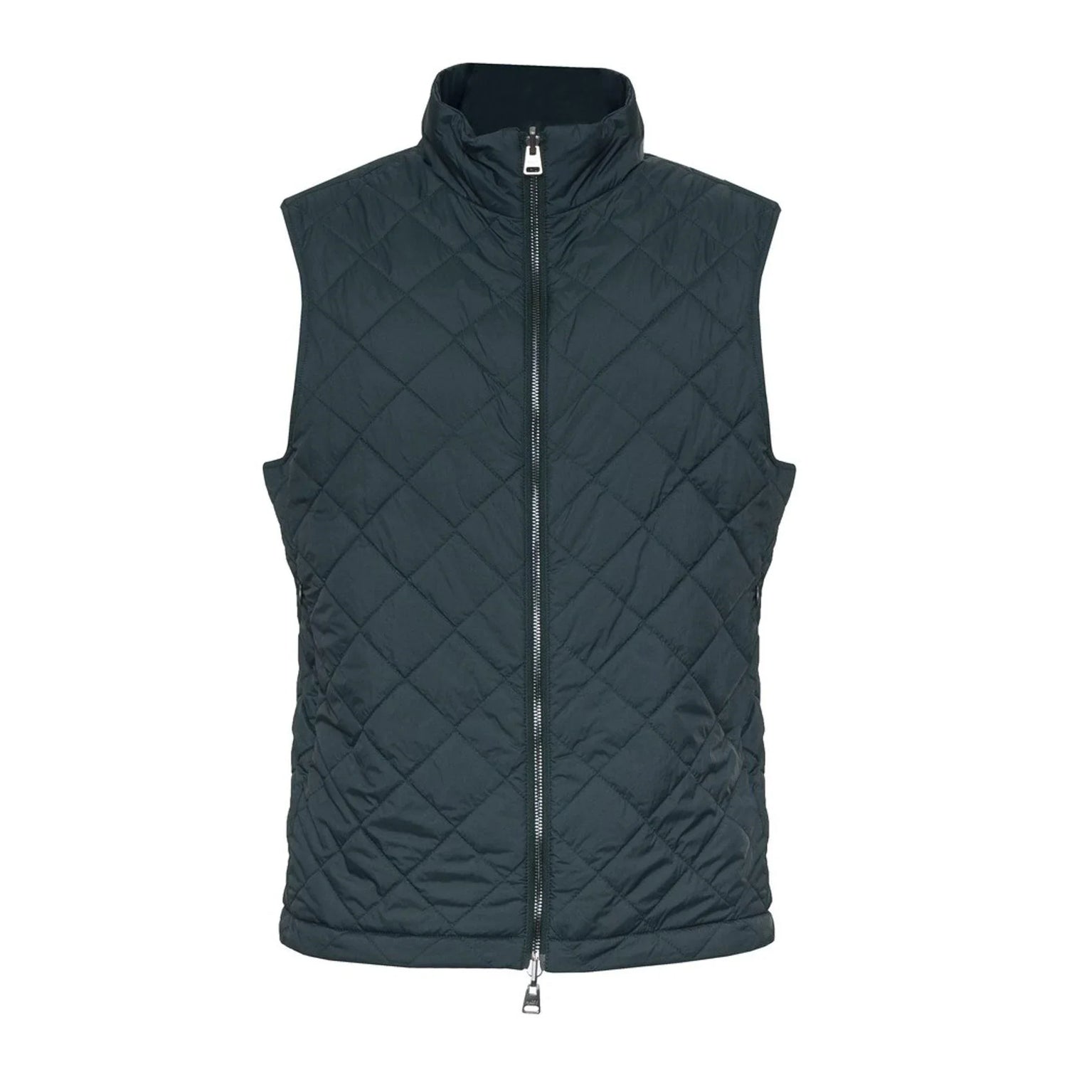 Men Puffer Vest - Lightweight - Collarless Black -Guocali