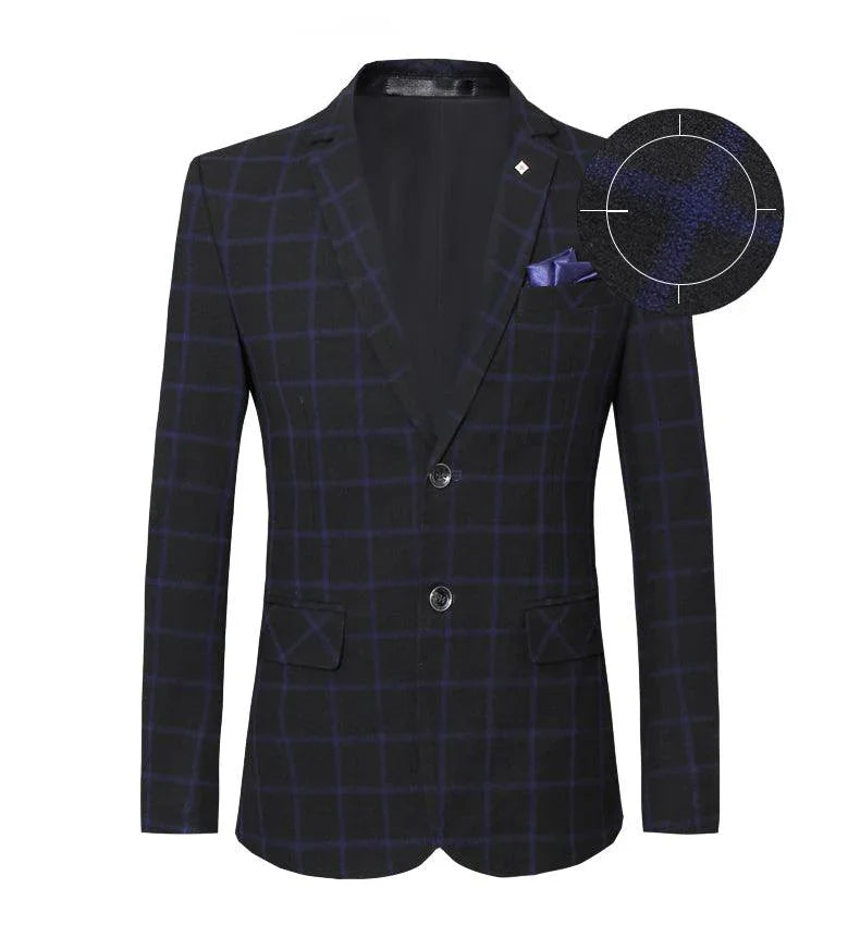Men's Suit Jacket - Breathable Blazer, Red, Gray
