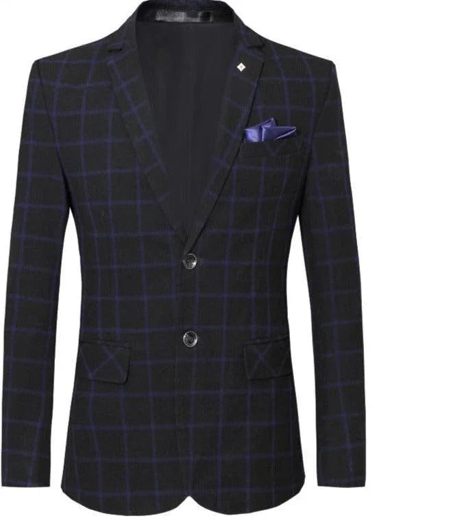 Men's Suit Jacket - Breathable Blazer, Red, Gray