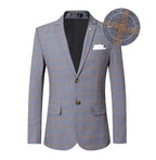 Men's Suit Jacket - Breathable Blazer, Red, Gray