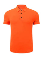 Men Short Sleeves Polo Shirt – Quick-Drying - Green -Guocali