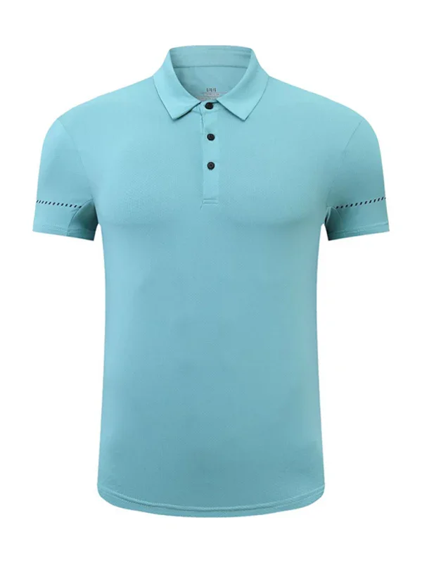 Men Short Sleeves Polo Shirt – Quick-Drying - Green -Guocali