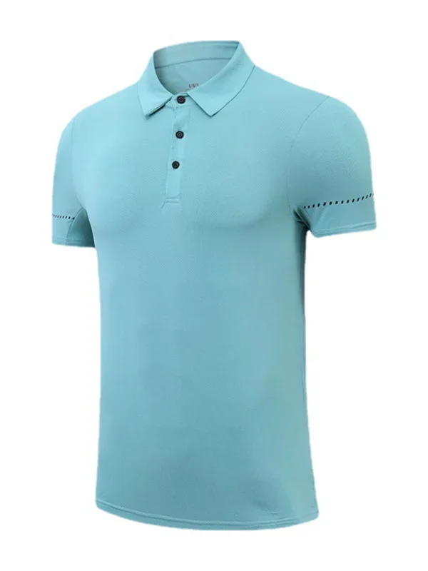 Men Short Sleeves Polo Shirt – Quick-Drying - Green -Guocali