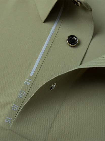 Men Short Sleeves Polo Shirt – Stretchable - Green, Black -Guocali