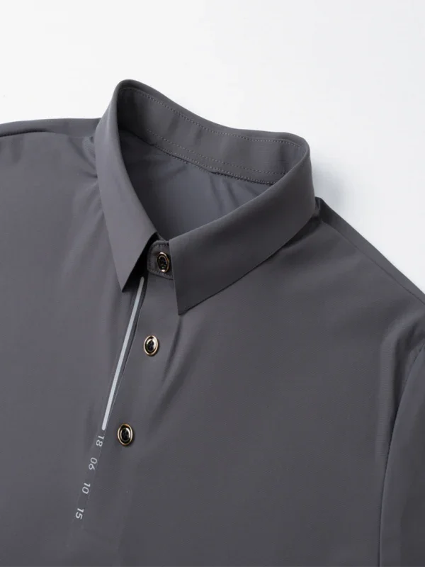 Men Short Sleeves Polo Shirt – Stretchable - Green, Black -Guocali