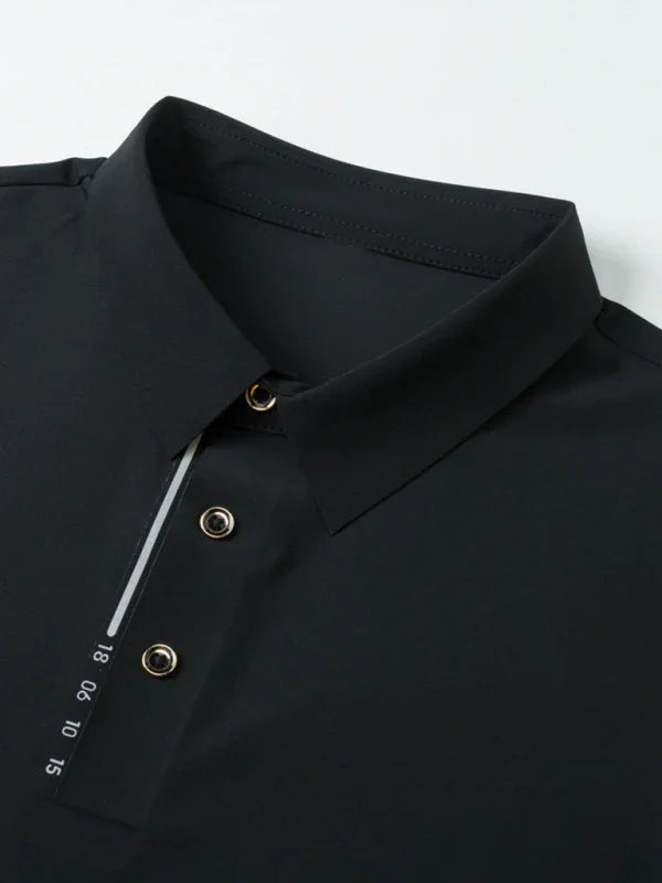 Men Short Sleeves Polo Shirt – Stretchable - Green, Black -Guocali