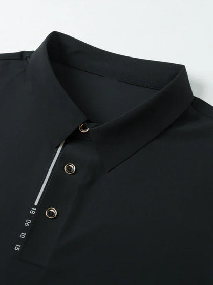 Men Short Sleeves Polo Shirt – Stretchable - Green, Black -Guocali