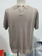 Men Short Sleeves Polo Shirt – Stretchable - White -Guocali