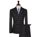 Elegant, Professional Men’s Suit - Plaid Double-Breasted