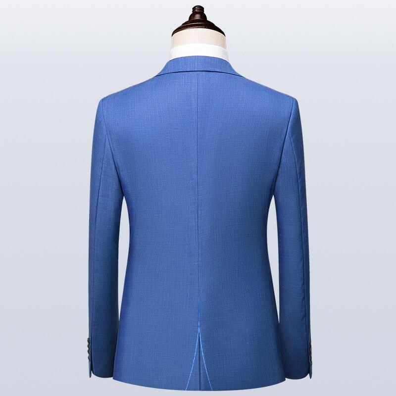 Men Suit - Giovani Blue 3-Piece Suit - 3-Piece Suit - Guocali