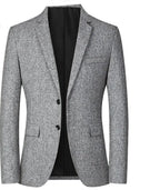 Men Suit Jacket - Lightweight Blazer, Gray