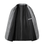 Men Suit Jacket - Lightweight Blazer, Gray