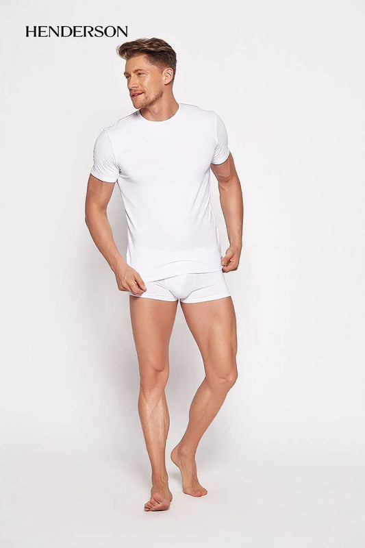 Men Underwear T-Shirt – Stretchable - White -Guocali