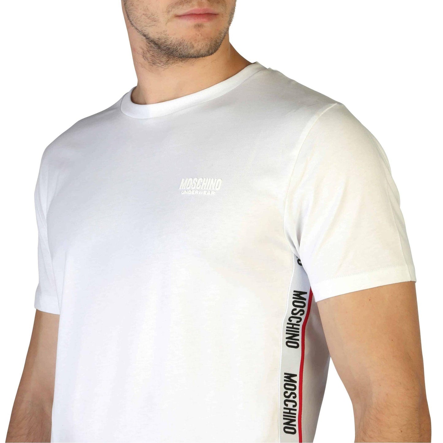 Moschino Men T-shirts - White Brand T-shirts - T-Shirt - Guocali