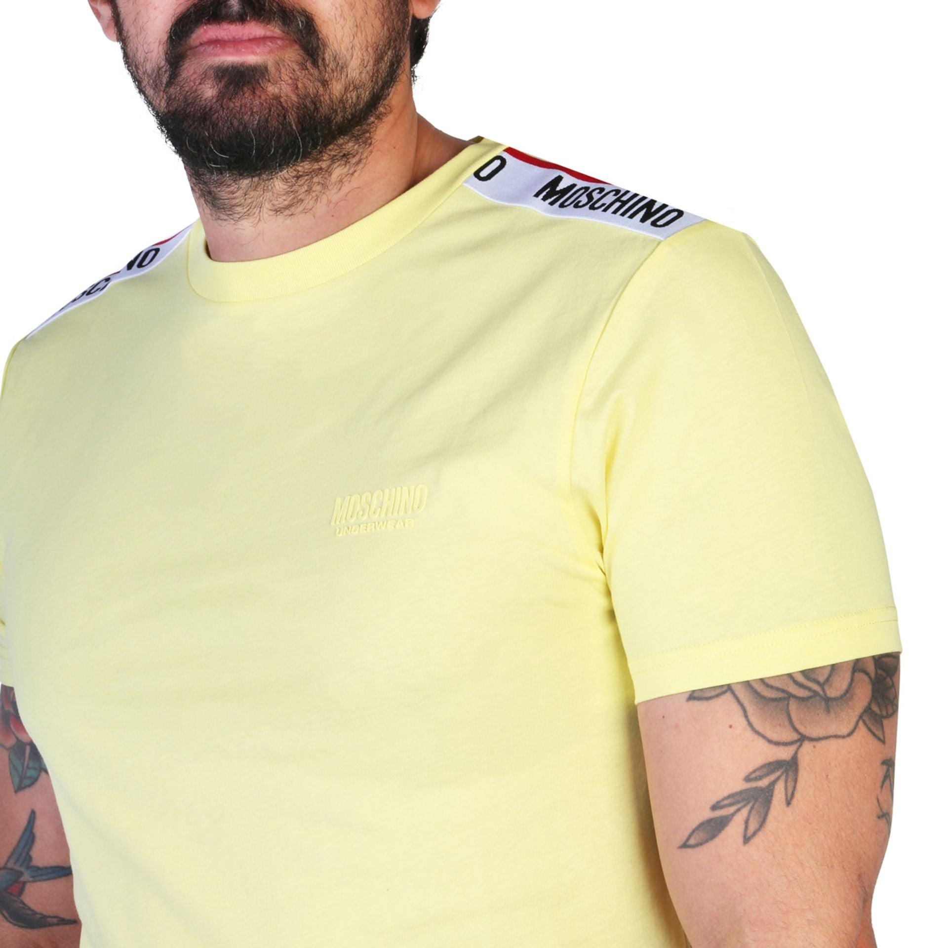 Moschino Men T-shirts - Yellow Brand T-shirts - T-Shirt - Guocali