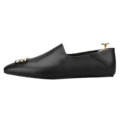 Mules Leather Men Loafers - Men Shoes -Guocali