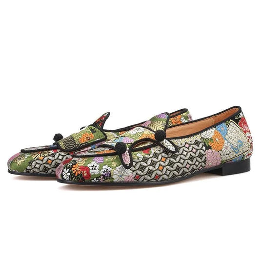 Multi-Color Monk Strap Loafers - Loafer Shoes - Guocali