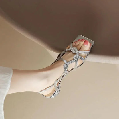 Narrow Band Gladiator Sandals for Women -Guocali