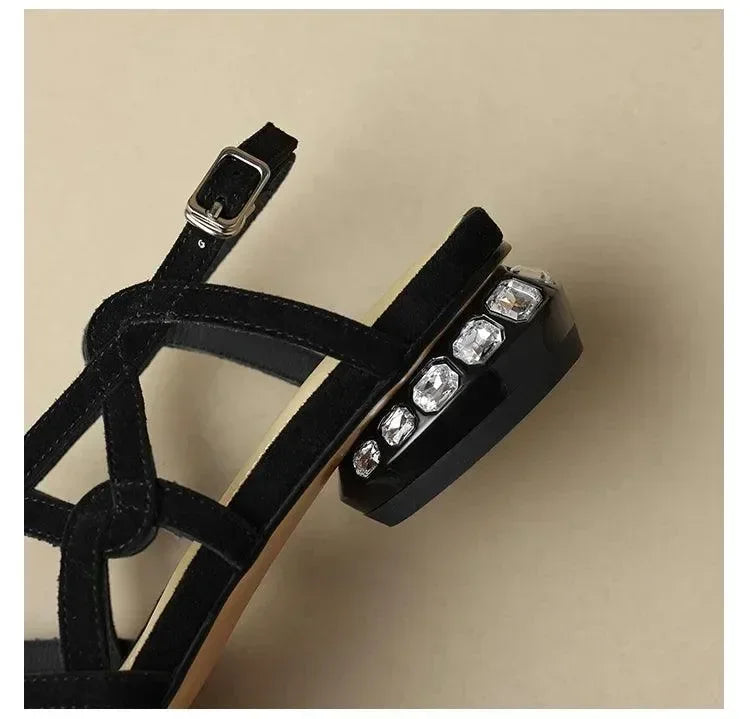 Narrow Band Gladiator Sandals for Women -Guocali