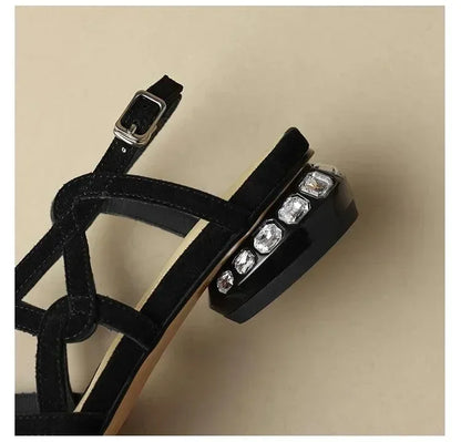 Narrow Band Gladiator Sandals for Women -Guocali