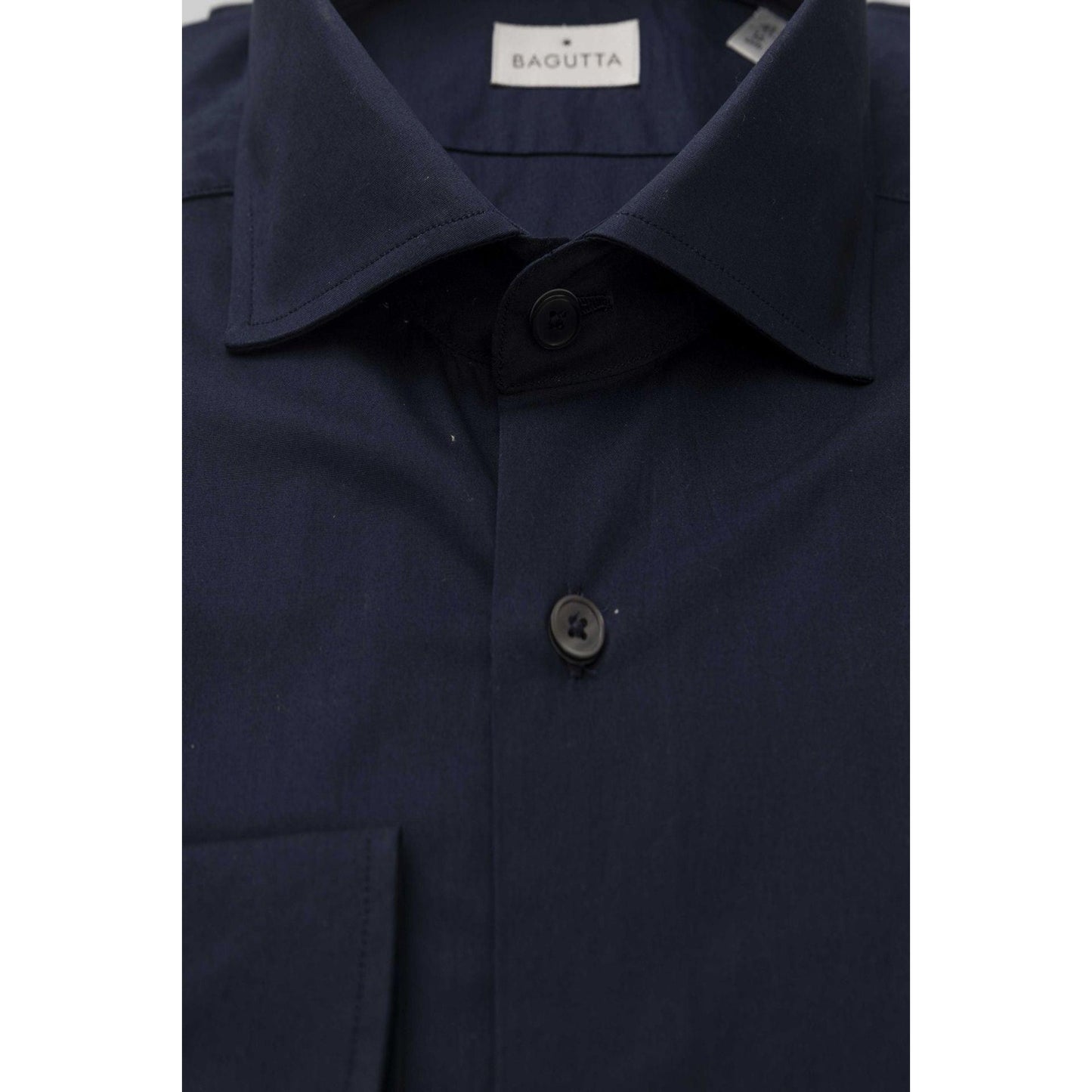 Navy Blue Men Dress Shirts - Bagutta Shirts - Dress Shirt - Guocali