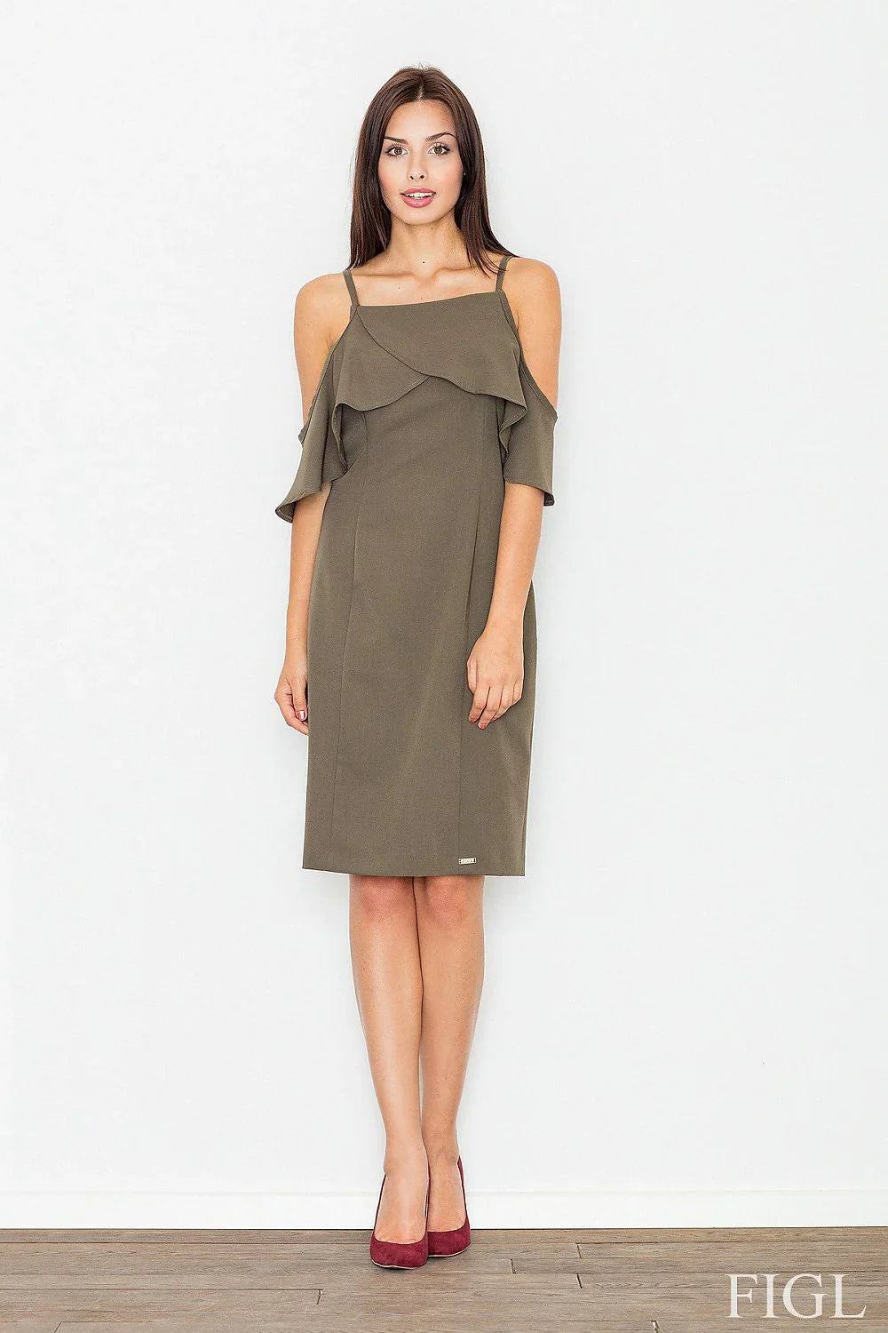 Off Shoulder Knit Dress Chic Casual Party Style-Day Dress-GUOCALI