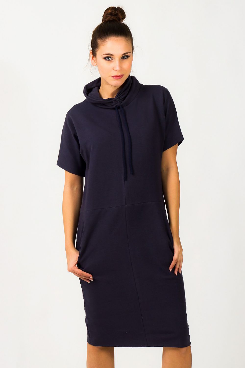 Oversized Turtleneck Day Dress Casual Style-Day Dress-GUOCALI