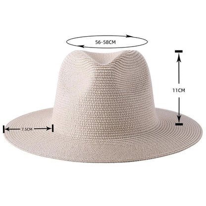 Panama Hat - Wide Brim Sun Hat -Guocali