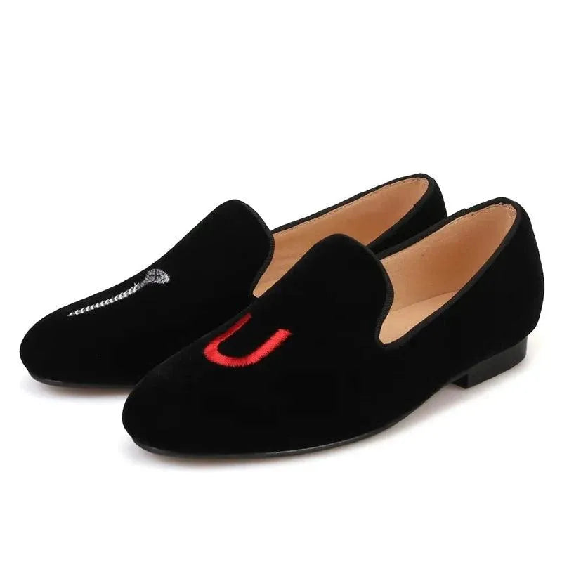 Party-Ready Embroidered Women Loafers - Loafer Shoes - Guocali