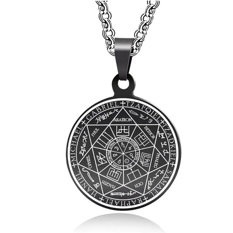 Pentagram Pendant Necklace - Archangels -Guocali