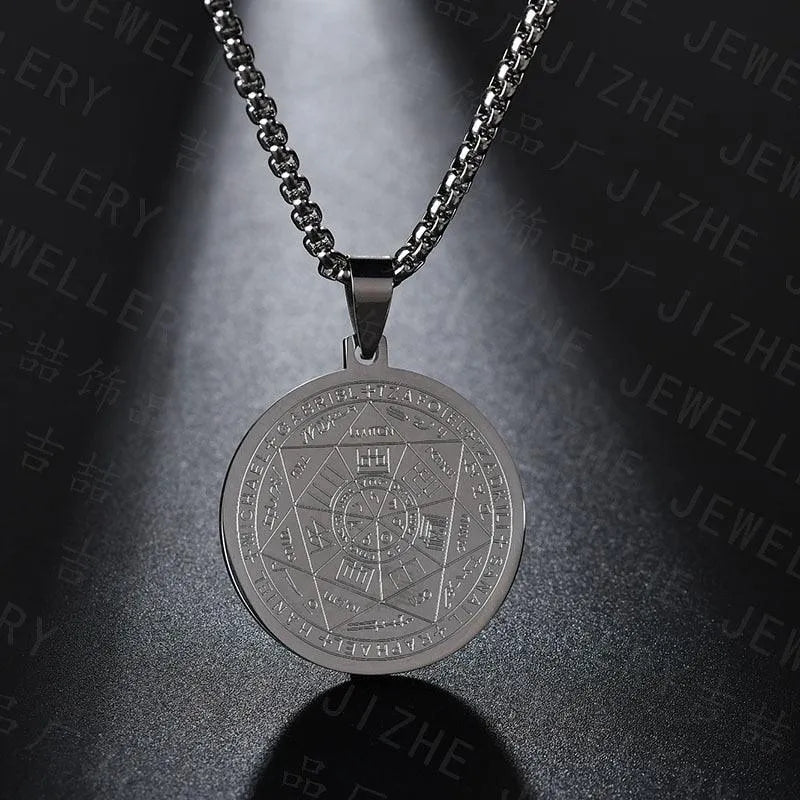 Pentagram Pendant Necklace - Archangels -Guocali